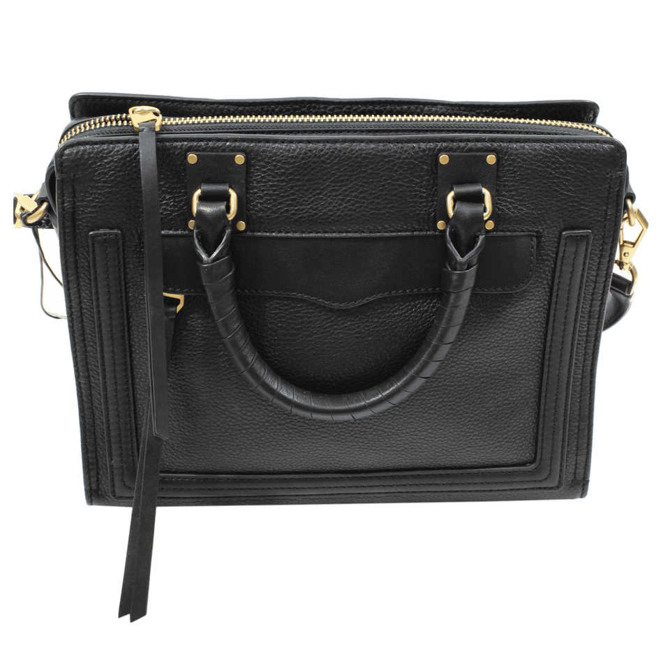 Rebecca Minkoff Handtasche aus Leder in Schwarz