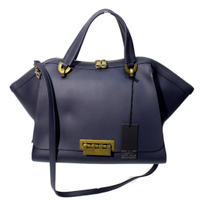 Zac Posen Handbag Leather in Blue