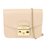 Furla Shoulder bag Leather in Beige