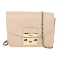 Furla Shoulder bag Leather in Beige