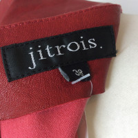 Jitrois Vestito in Pelle in Rosso