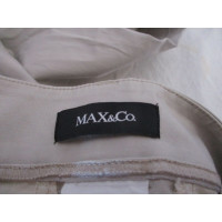 Max & Co Paio di Pantaloni in Cotone in Beige