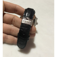 Fendi Montre-bracelet en Acier en Noir
