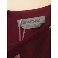 Sport Max Kleid aus Wolle in Bordeaux