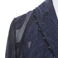 Christian Dior Jacke/Mantel in Blau