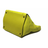 Céline Cabas Phantom en Cuir en Jaune