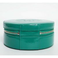 Chanel Round as Earth Crossbody Bag Patent leather in Turquoise