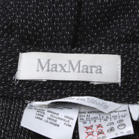 Max Mara Wollhose in Schwarz/Weiß