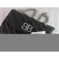 Balenciaga BB Bag in Pelle in Nero