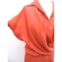 Hermès Robe en Soie en Orange