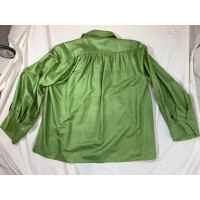 Yves Saint Laurent Kleid aus Seide in Grün