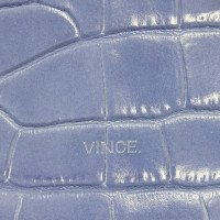Vince Umhängetasche aus Leder in Blau