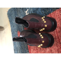 Balenciaga Ankle boots Leather in Bordeaux