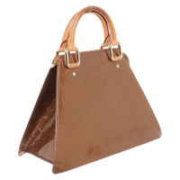 Louis Vuitton Handtasche aus Lackleder in Ocker