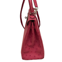 Hermès Kelly Bag 32 aus Leder in Fuchsia