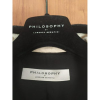 Philosophy Di Lorenzo Serafini Jacket/Coat Cotton in Cream