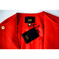 Roberto Cavalli Jacke/Mantel aus Wolle in Rot