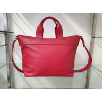 Armani Shoulder bag Leather in Red
