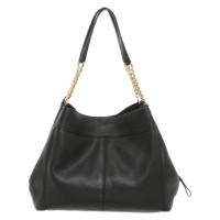 Coach Handtasche aus Leder in Schwarz