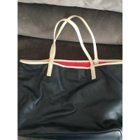 Moncler Shopper Leather in Blue