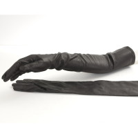 Jil Sander Handschuhe aus Leder in Braun