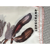 Longchamp Schal/Tuch aus Seide in Creme