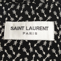 Saint Laurent Camicetta di seta con motivo