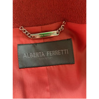 Alberta Ferretti Jacke/Mantel aus Baumwolle in Orange
