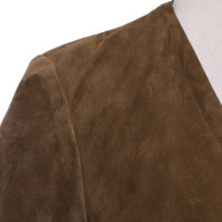 Other Designer Bettina Schoenbach - jacket / coat made of suede in ocher