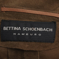 Autres marques Bettina Schoenbach - veste / manteau en daim en ocre