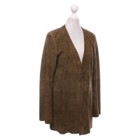Other Designer Bettina Schoenbach - jacket / coat made of suede in ocher