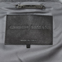 Giorgio Armani Mantel aus Filz/Leder