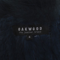 Oakwood Veste de fourrure en bleu-vert