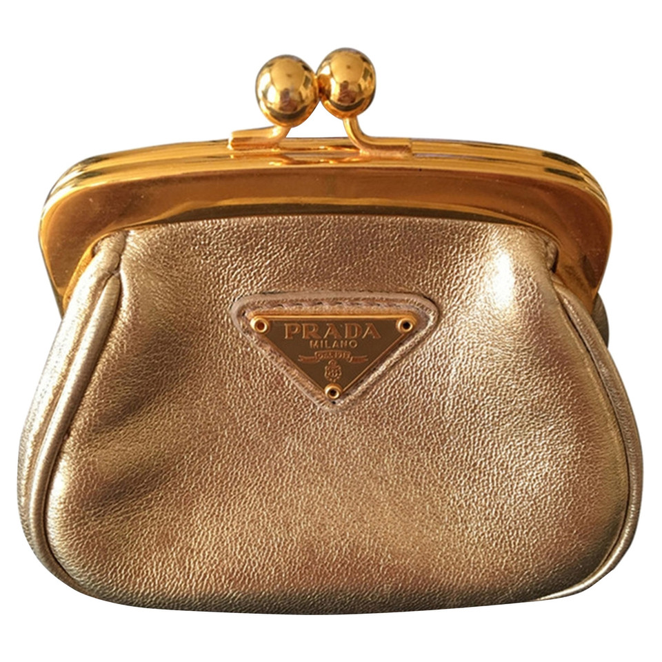 Prada Gold colored wallet
