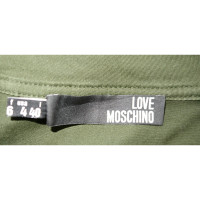 Moschino Love Blazer aus Baumwolle in Khaki