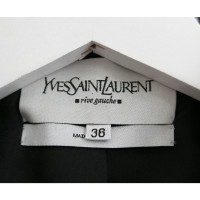 Yves Saint Laurent Jacke/Mantel aus Leder in Schwarz