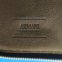 Armani Collezioni Travel bag Leather in Black