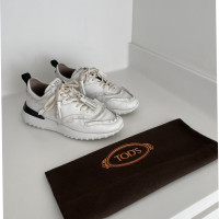 Tod's Chaussures de sport en Cuir en Blanc
