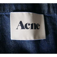 Acne Veste/Manteau en Coton en Bleu