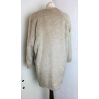 Msgm Giacca/Cappotto in Lana in Beige