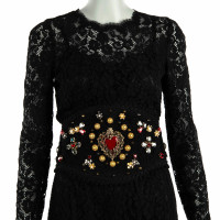 Dolce & Gabbana Ceinture en Coton en Noir