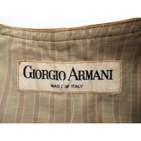 Giorgio Armani Vest Leer in Bruin