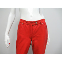 Emanuel Ungaro Trousers Leather in Red