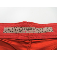 Emanuel Ungaro Trousers Leather in Red