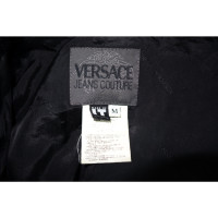 Versace Jacke/Mantel in Schwarz