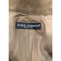 Dolce & Gabbana Trousers Suede in Brown