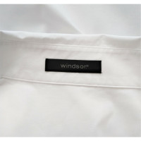 Windsor Top en Coton en Blanc
