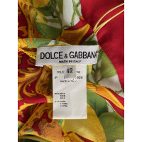 Dolce & Gabbana Vestito in Seta in Giallo