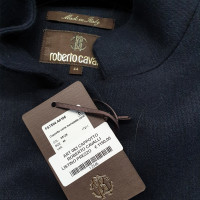 Roberto Cavalli Jacket/Coat Wool in Blue