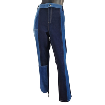 Marina Rinaldi Paire de Pantalon en Coton en Bleu